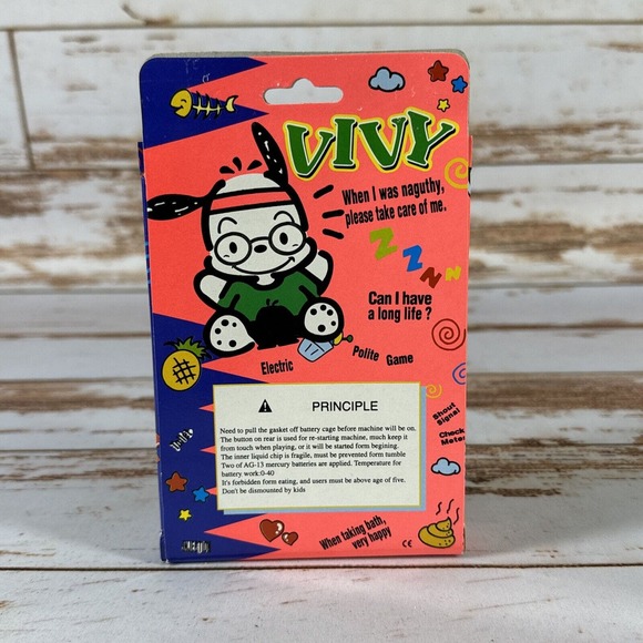Rare Electronic Virtual Pet Vivy Dog Teal New In Box - Picture 2 of 2